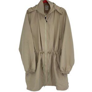 Womens Vintage Weekenders XL Winter Breaker Jacket Travel Hood 0716 Beige